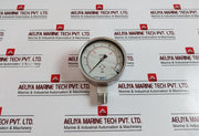 Wika En 837-1 Pressure Gauge, 0-145 Psi, 0-10 Bar, Glycerin-filled