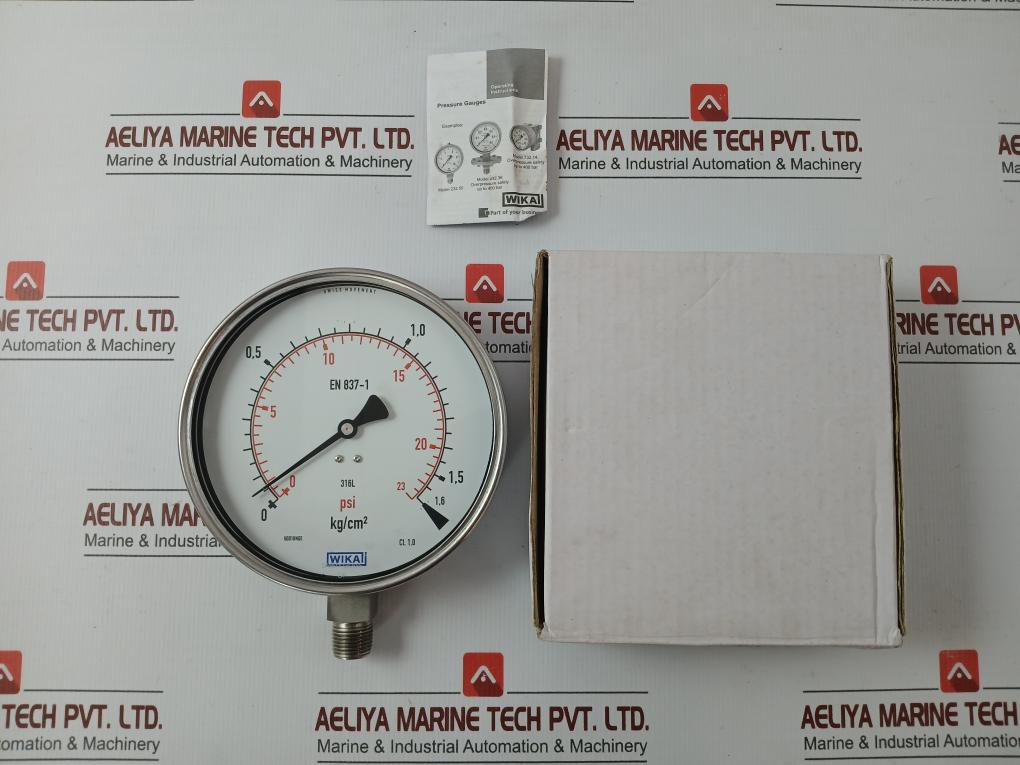 Wika Pressure Gauge 0-23psi-1.6 Kg/Cm² 232.50.160