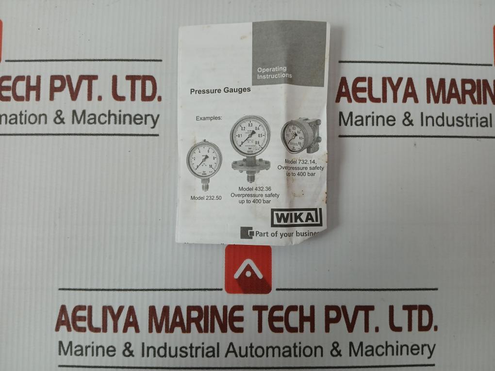 Wika Pressure Gauge 0-23psi-1.6 Kg/Cm² 232.50.160