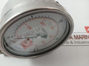 Wika Pressure Gauge Bourdon Tube 400 Kg/Cm2 & Psi 232.50.100