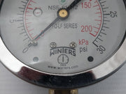 Winters Nsf-61-372 Dual Pressure Gauge 0-200 Kpa 0-30 Psi