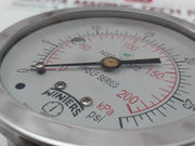 Winters Nsf-61-372 Dual Pressure Gauge 0-200 Kpa 0-30 Psi
