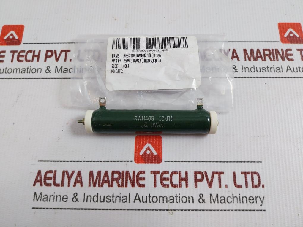 Wire-wound-Power-Resistor-10Kohmj-Ng145003A-4-Iwaki-Rwh40G-208935-1