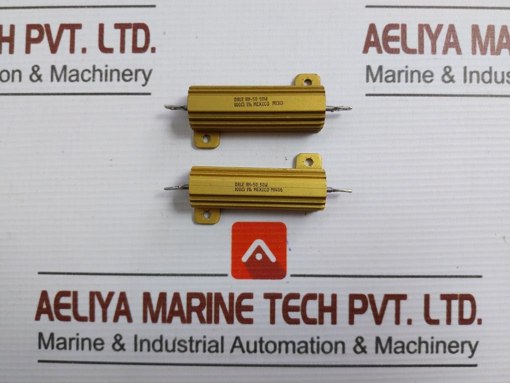 Wirewound-Chassis-Mount-Resistor-50W-100-1-Dale-RH-50-Lot-Of-2X-210537-1