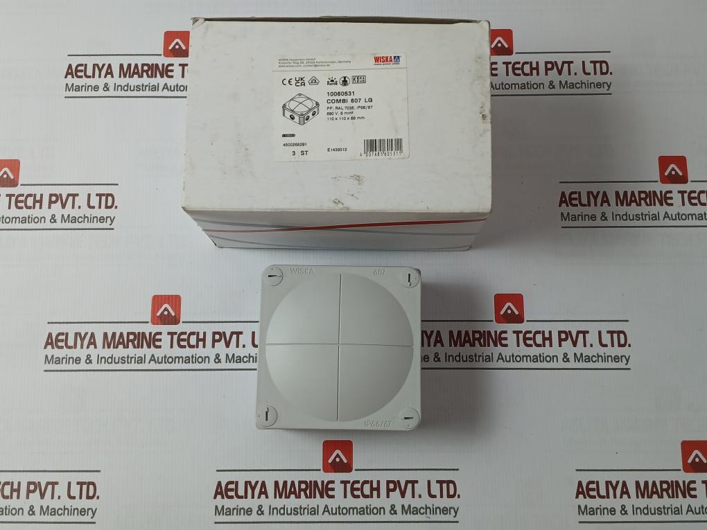 Wiska 10060531 Junction Box 110X110X66Mm 690V-ip66/67