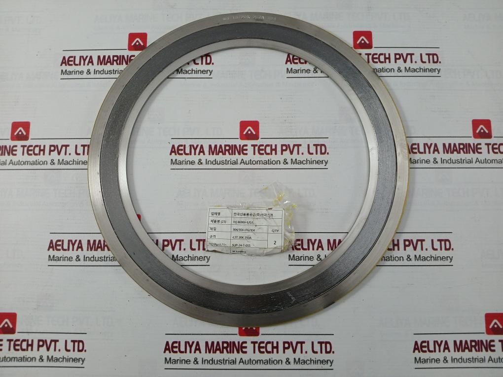 Wj 304/304/Fg/304 Spiral Wound Gasket 16/20K 250A