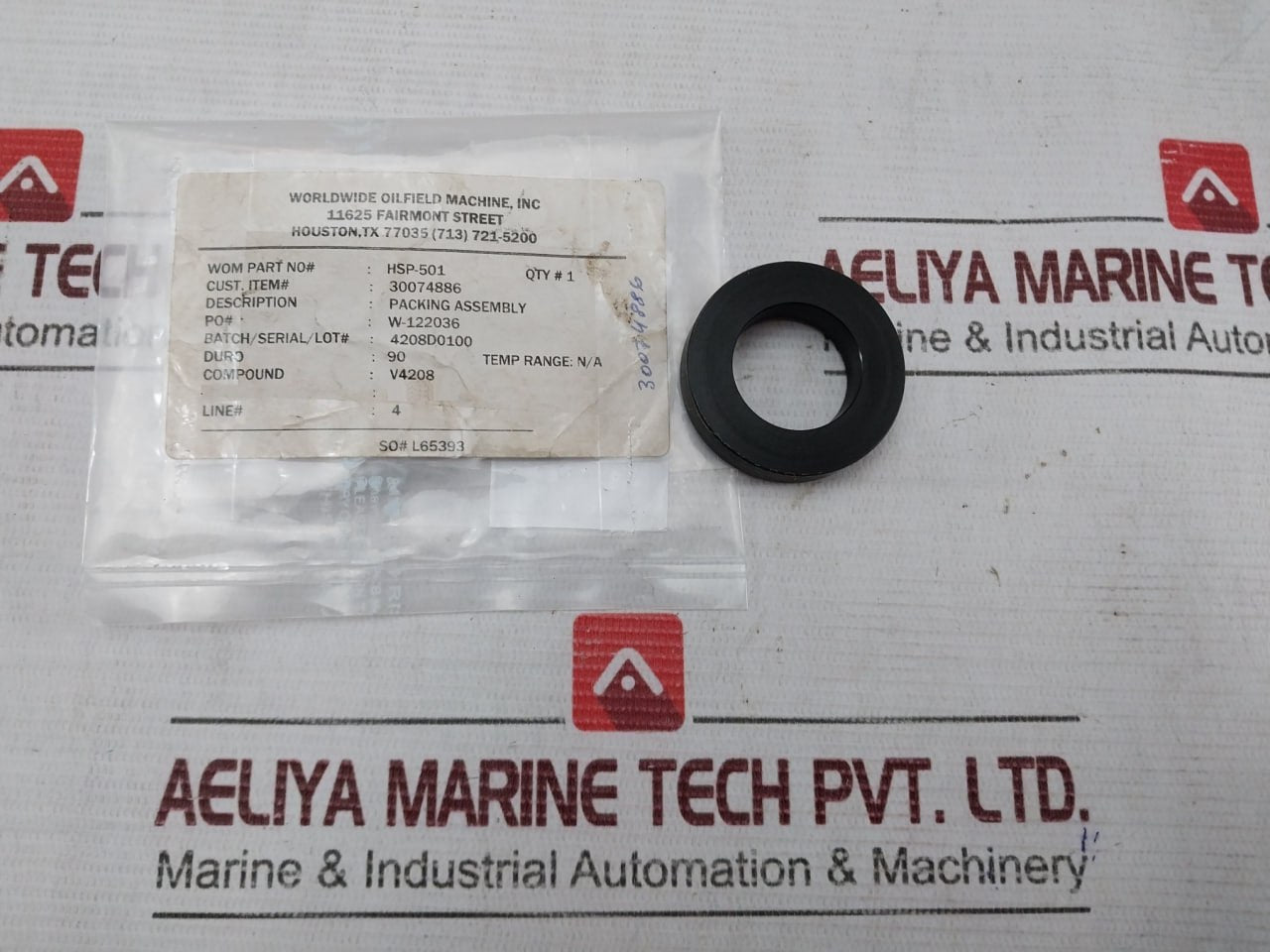 Wom Hsp-501 Packing Assembly 30074886 Duro: 90 V4208