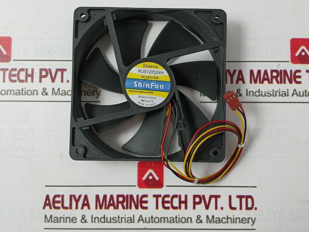 Woojin Wjs122524H Impedance Protected Cooling Fan Dc 24V 0.20A