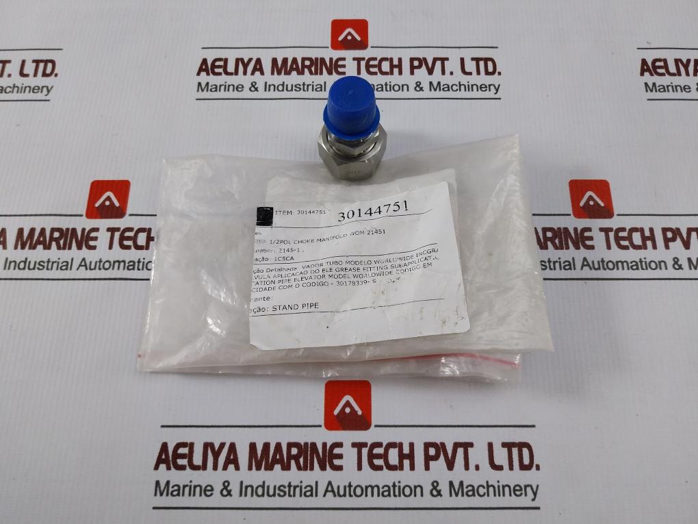 Worldwide 2145-1 Grease Fitting For Stand Pipe -30178339-s,30144751