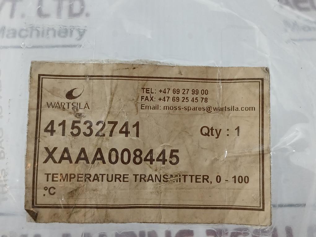 Xaaa008445 Temperature Transmitter Brand Wartsila
