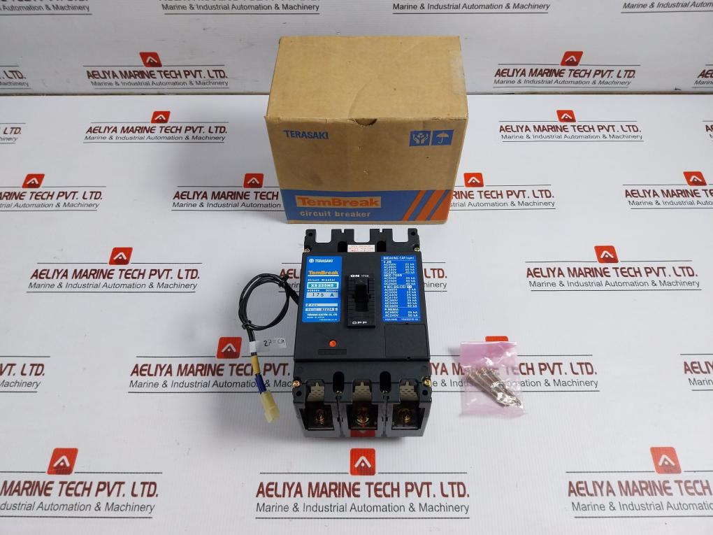 Xs225Ns-2-pole-Circuit-Breaker-175A-Ac600V-Dc250V-50-60Hz-27-Cm-Terasaki-208484-1