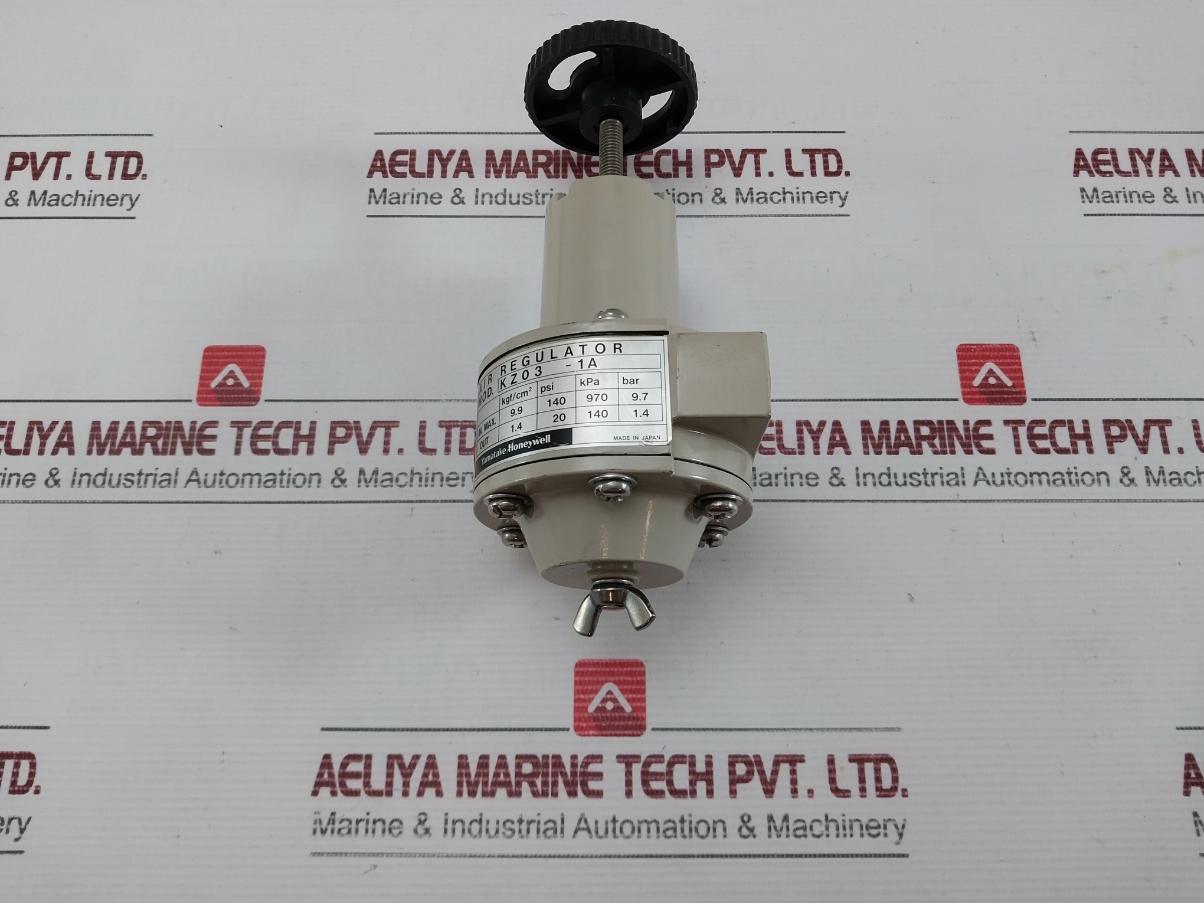 Yamatake-Honeywell Air Regulator 9.9kgf/Cm2 140psi Kz03-1a