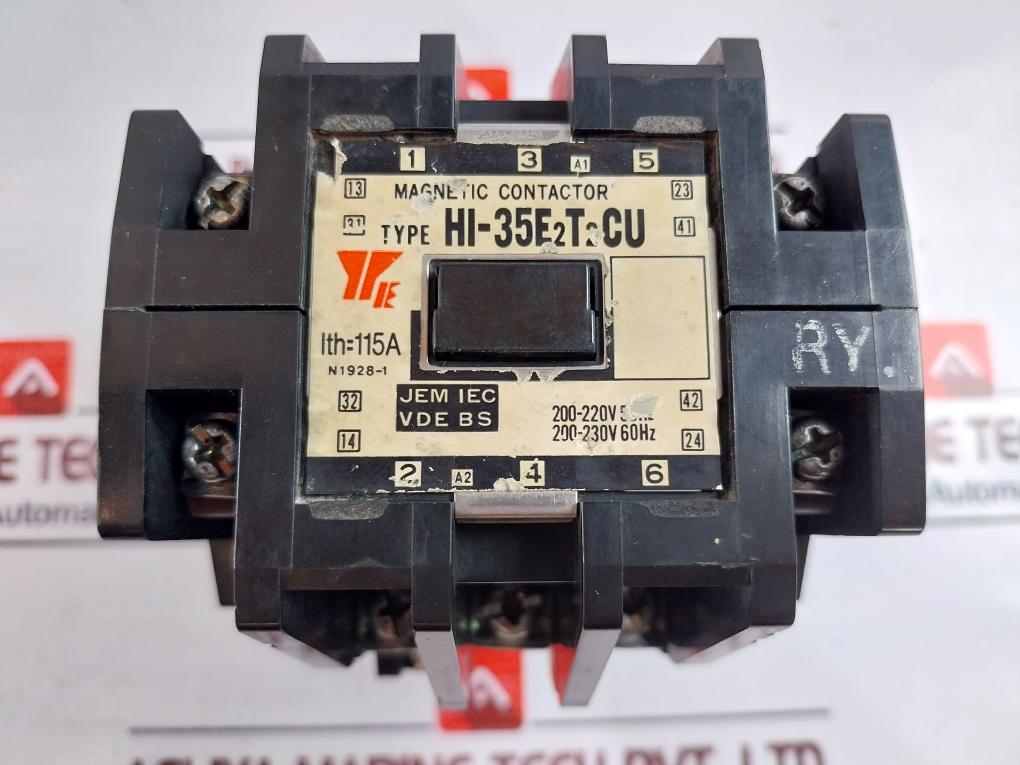 Yaskawa Electric Hi-35E2T2Cu Magnetic Contactor 115A 200-220V 50Hz 200-230V 60Hz 