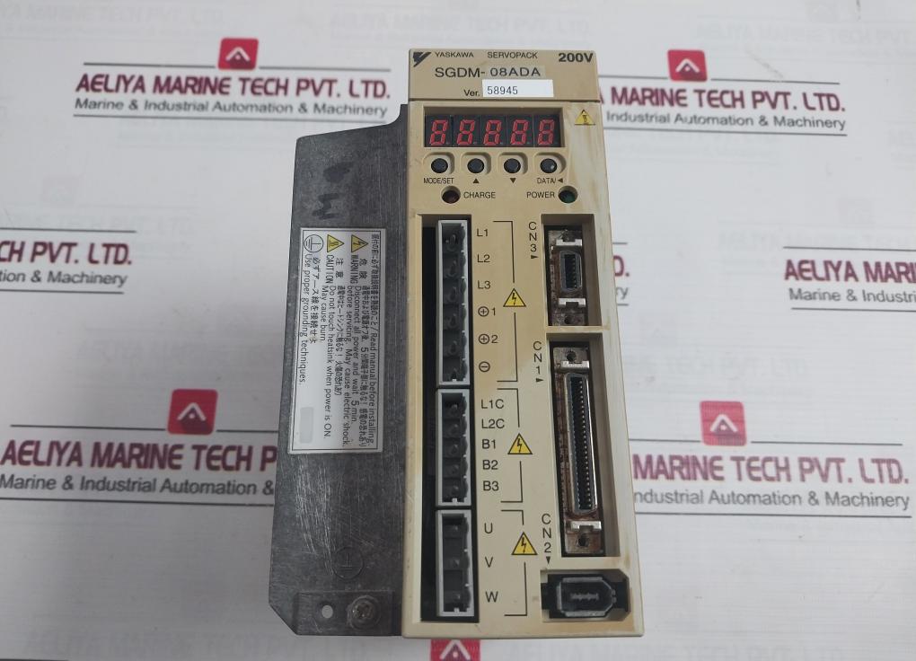 Yaskawa Electric Sgdm-08Ada Servopack 3Ph 200-230V 50/60Hz 5.4A
