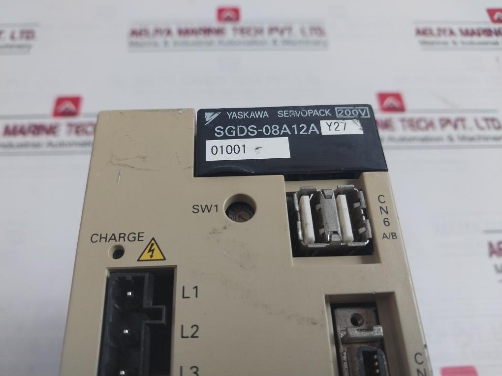 Yaskawa Electric Sgds-08A12Ay27 Servopack Servo Amplifier Drive 200-230V 8.8A