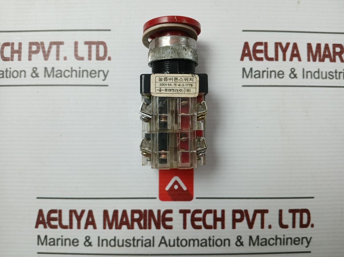 Yongsung Push Button Switch 300v 6a 3-3-1778