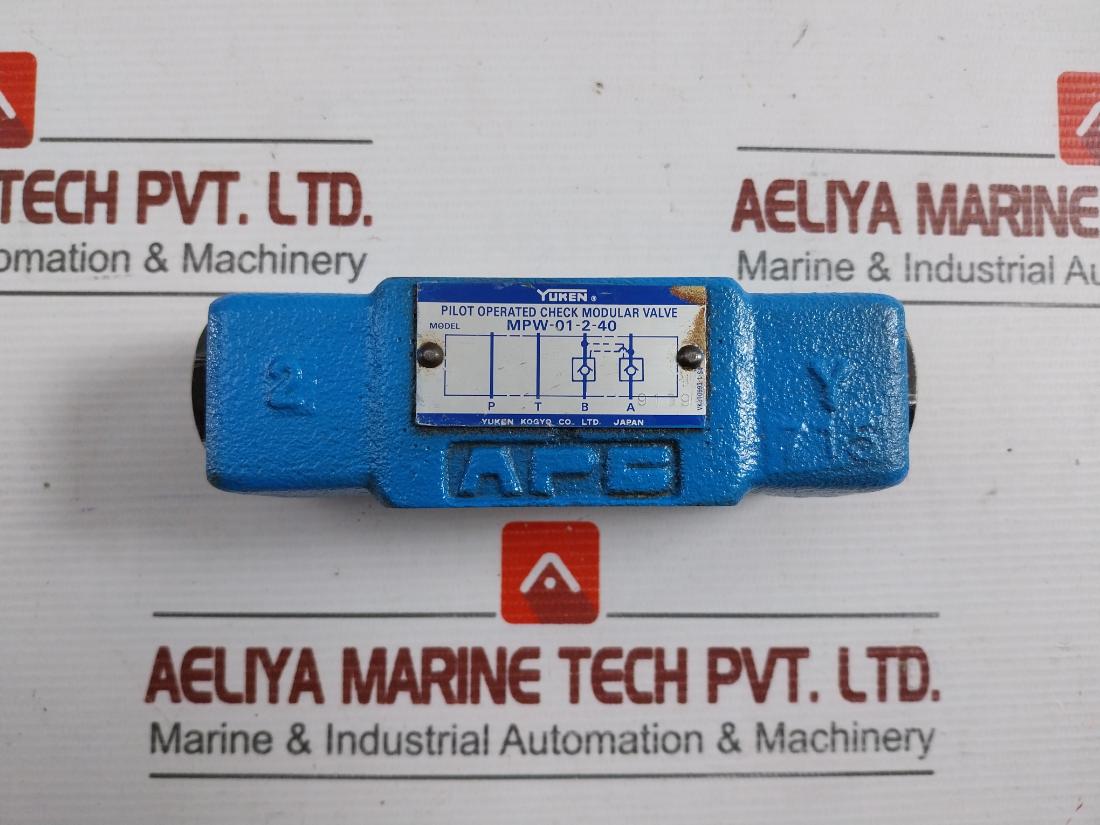 Yuken Pilot Operated Check Modular Valve Mpw-01-2-40