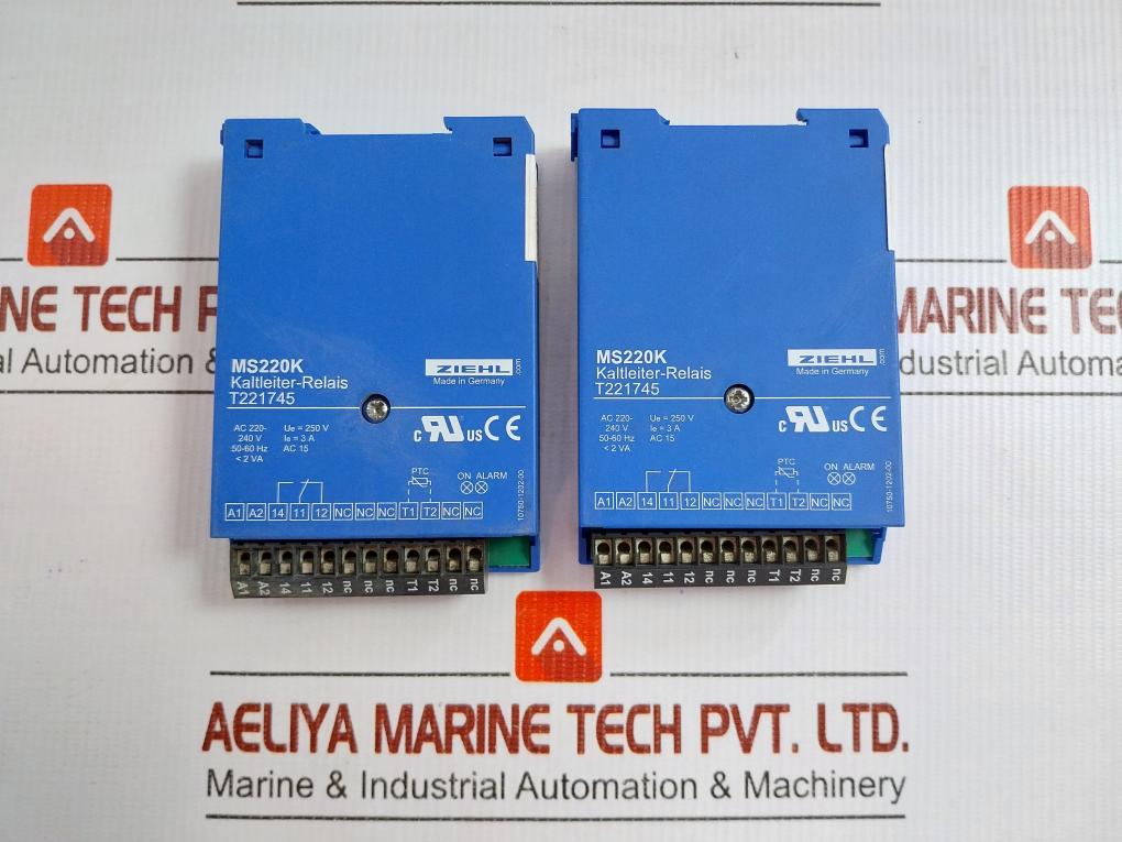 Ziehl Ptc-Resistor Relay 50-60 Hz Part Number In Ms220k