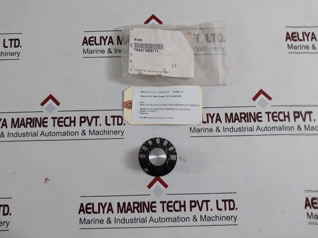Toastmaster A710E8771 Knob Regulator For Thermostat