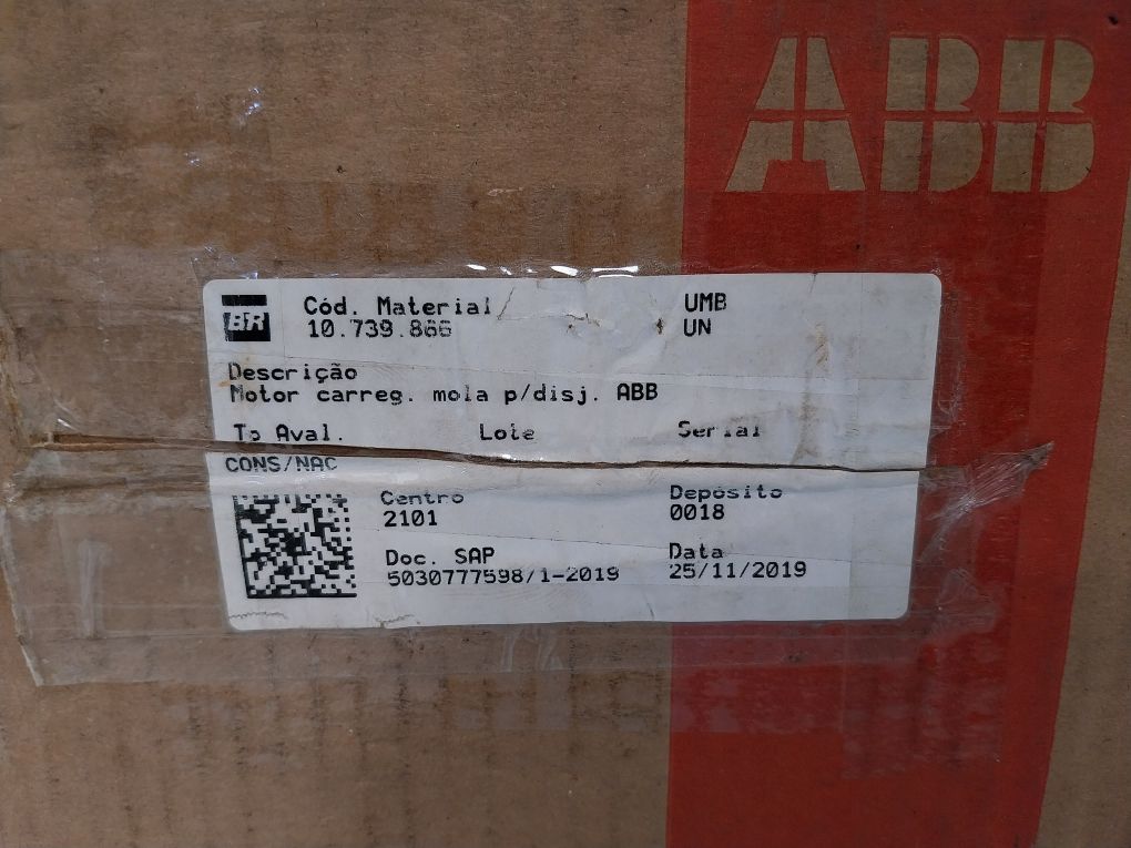 Abb 1Sda038324R1 Geared Motor Device Supply Voltage 630 Ma 50-60Hz