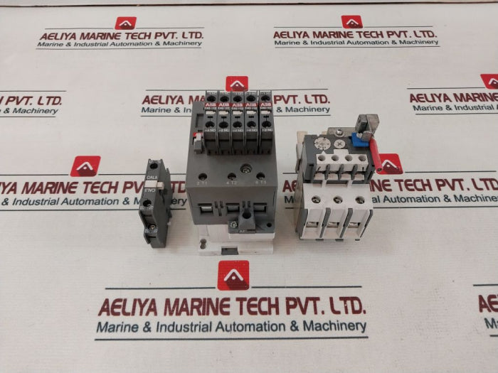 Abb A75 Contactor Cal5 Contact Block With Ta75 Du Thermal Overload Relay Set