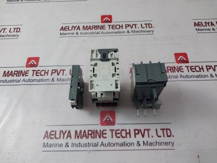 Abb Ca5-10 Contactor ,Ta25 Du Relay With Cal5-11 Auxiliary Contact Block Set