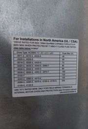 Abb Acs800-u11-0025-5+L502 Drive Control Panel 380/500 Vac 33A