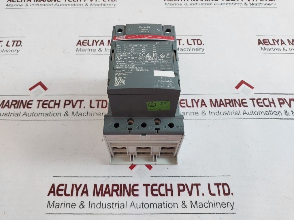 Abb Af116-30 Contactor 100-250V