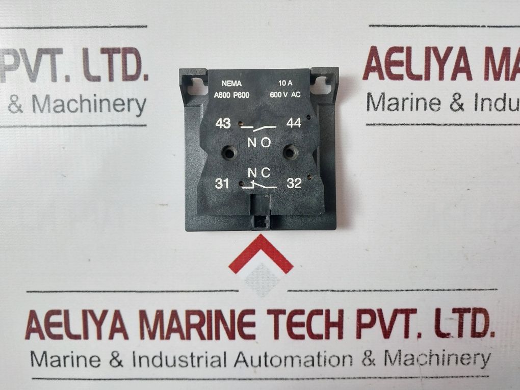 Abb Auxiliary Contact Block Nema A600 P600 600 V Ac