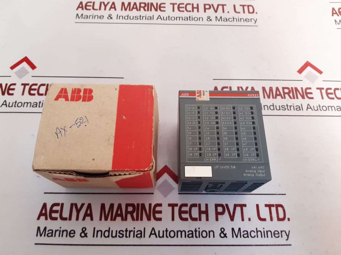 Abb Ax521 B0 Analog Input/Output Module 1Sap250100R0001