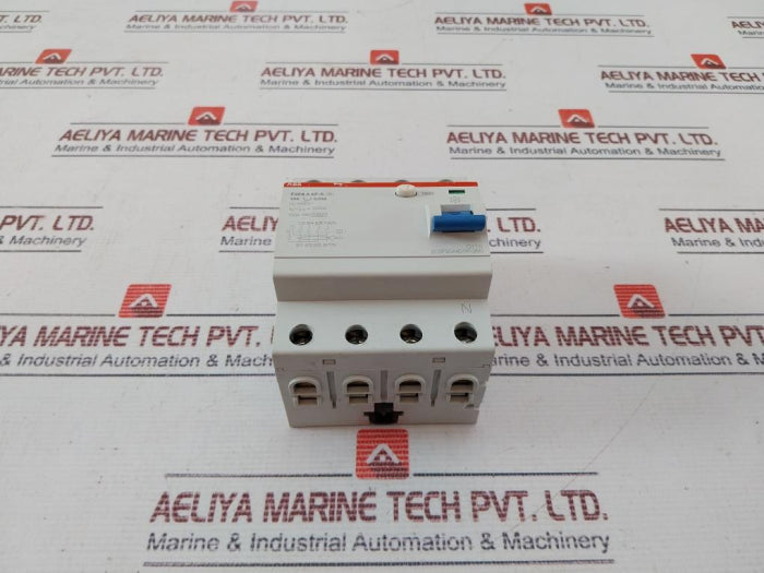 Abb F204 A Residual Current Circuit Breaker 2Csf204401R1250 Un= 400V ...