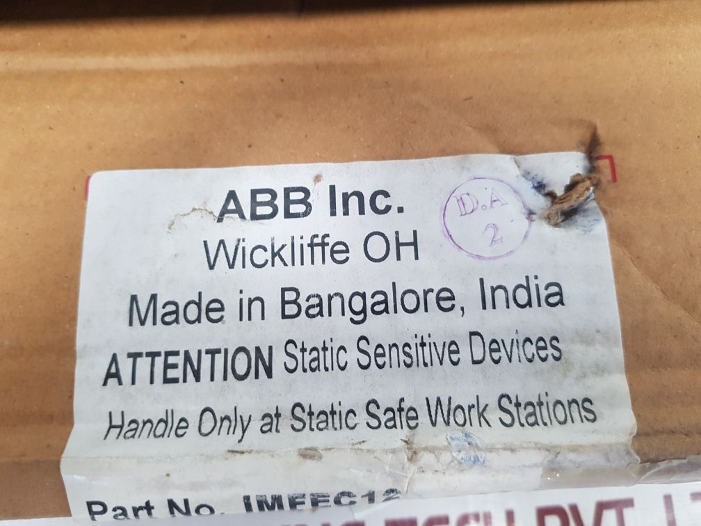 Abb Imfec12 Condition Monitoring Module Mxd245867