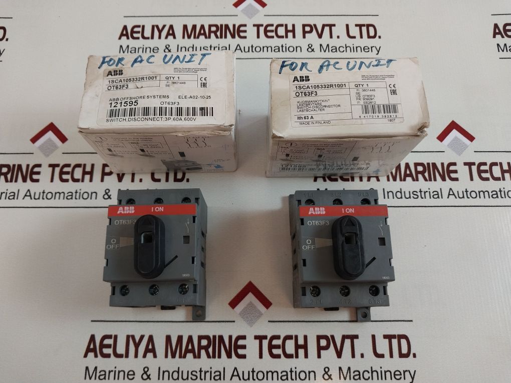 Abb Ot63F3 Disconnector/Load Break Switch 1Sca105332R1001