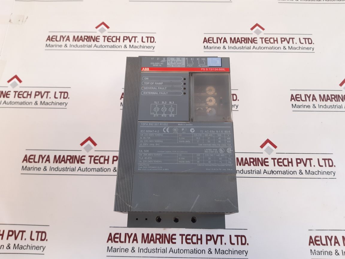Abb Ps S 72/124-500L Soft Starter 1Sfa892007R1002