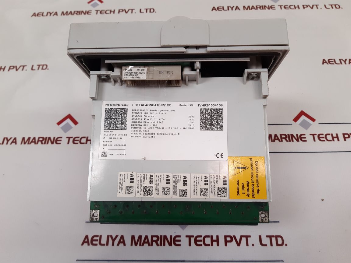 Abb Ref615 Feeder Protection And Control Relay Ref615E_C – Aeliya ...