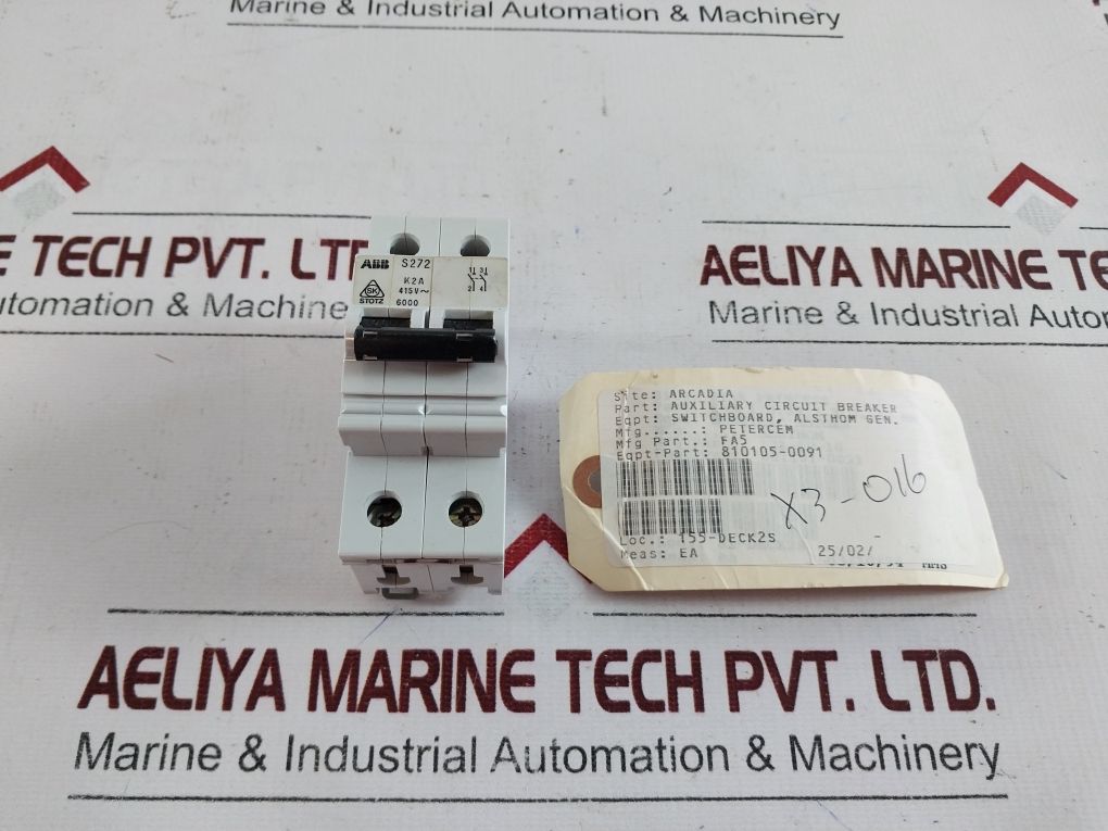 Abb S272 K2A Auxiliary Circuit Breaker 2-pole
