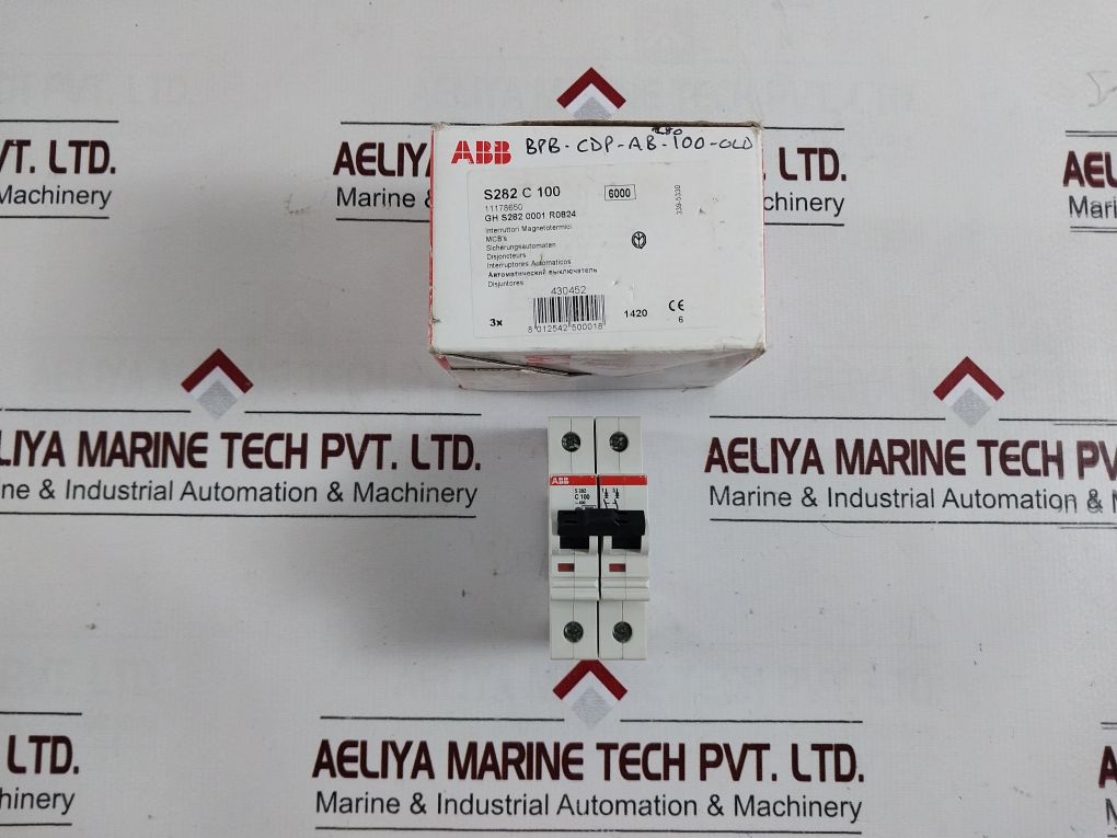 Abb S282 C 100 Circuit Breaker Gh S282 0001 R0824