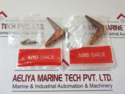 Set of 2x Abb uxab 239399 r 004 moving arcing contact element