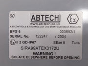 Abtech Bpg 6 Juction Box Sira99Atex3172U