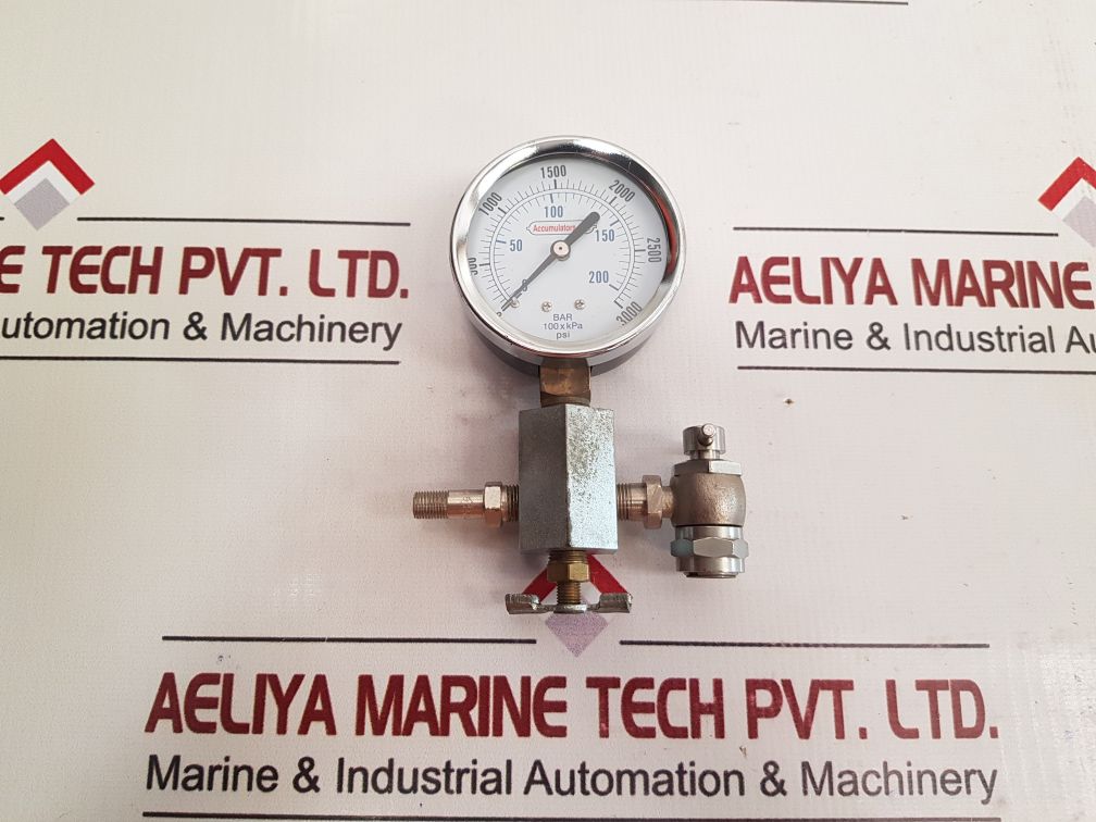 Accumulators Ansi-b40 Pressure Gauge 0-200 Bar