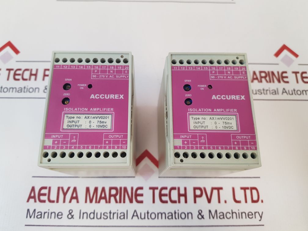 Accurex Ax I Mvv0201 Isolation Amplifier