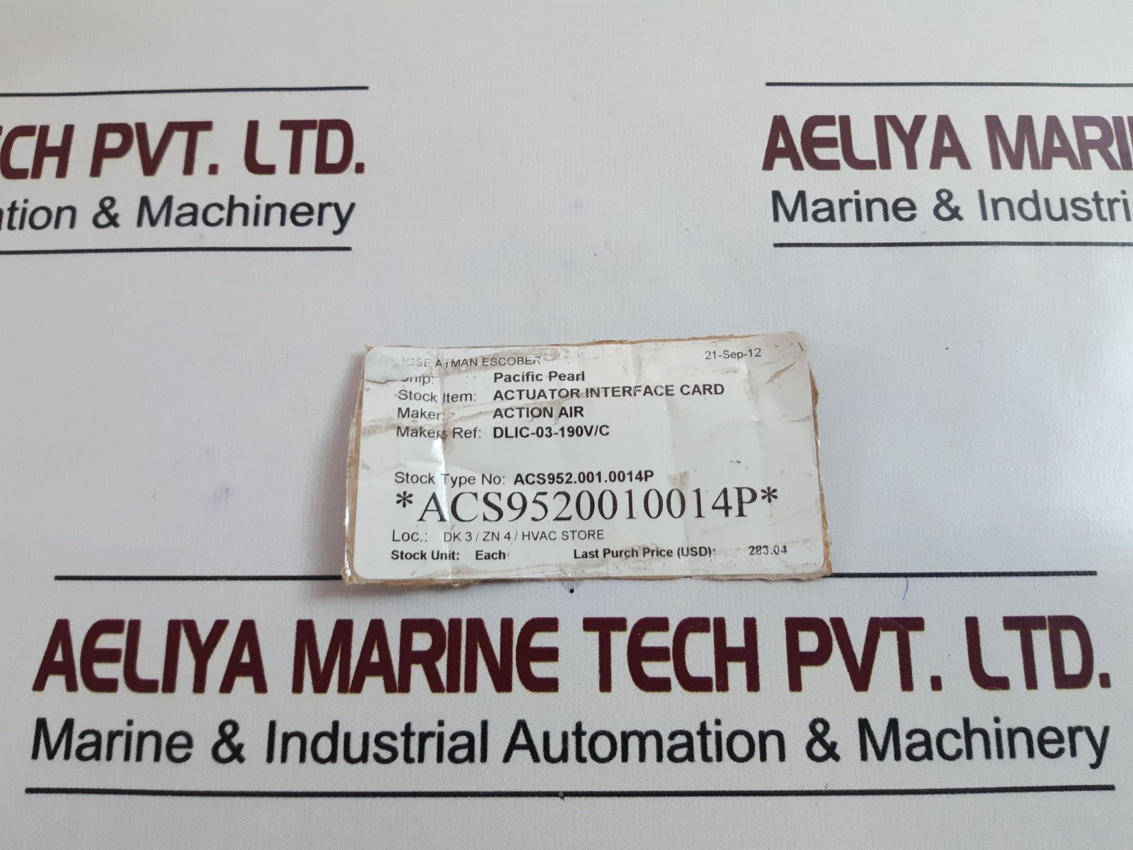 Action Air Dlic-03-190V/C Actuator Interface Card