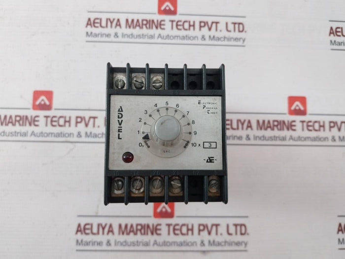 Advel Pper/30/2S Electronic Process Timer 250-v 4A 150Va 0 To 10 X 3 Sec 0408