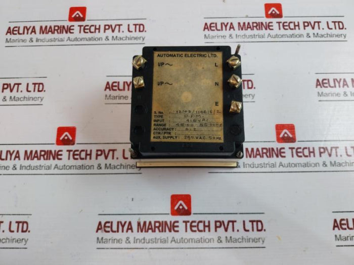 Ae Automatic Electric D.F.M. Frequency Meter 415Vac, 45-55Hz 240V.A.C. 50Hz