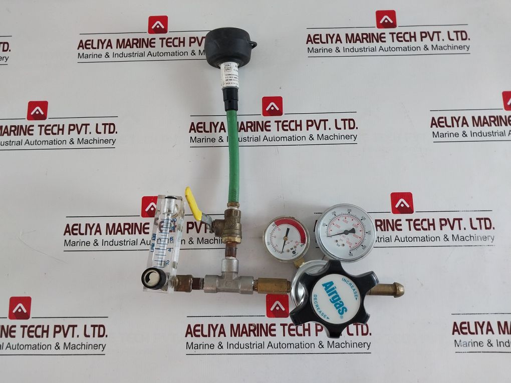 Airgas Y11-n198K Pressure Regulator With Rti Nitro Pro 436050 N2 Purity Tester