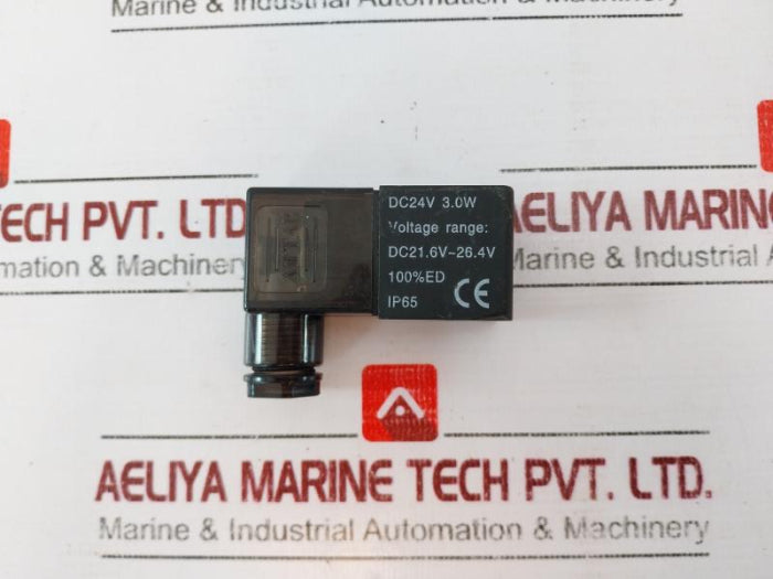Airtac Dc24V 3.0W Solenoid Valve Coil, Voltage Range Dc21.6V~26.4V, Ip65
