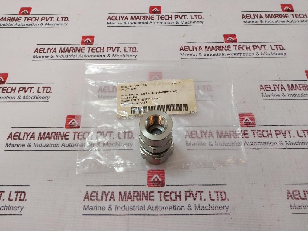 Aker Ba0018003 Check Valve 7710000 771-90066 2 Oh