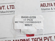 Lot Of 2X Aker Kvaerner Mb22 Metric Lock Washer Ba0010226 X200812694