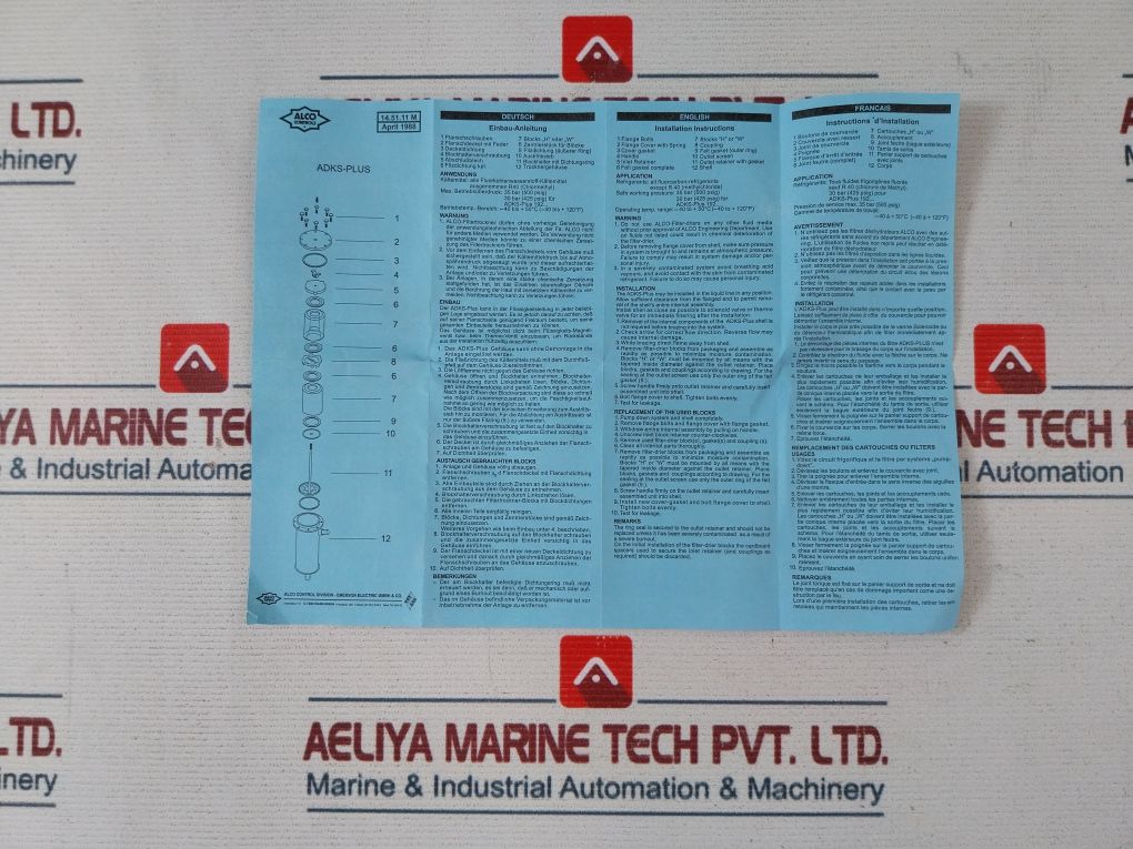 Alco Control Adks-plus Cover Gasket Kit 30 Bar