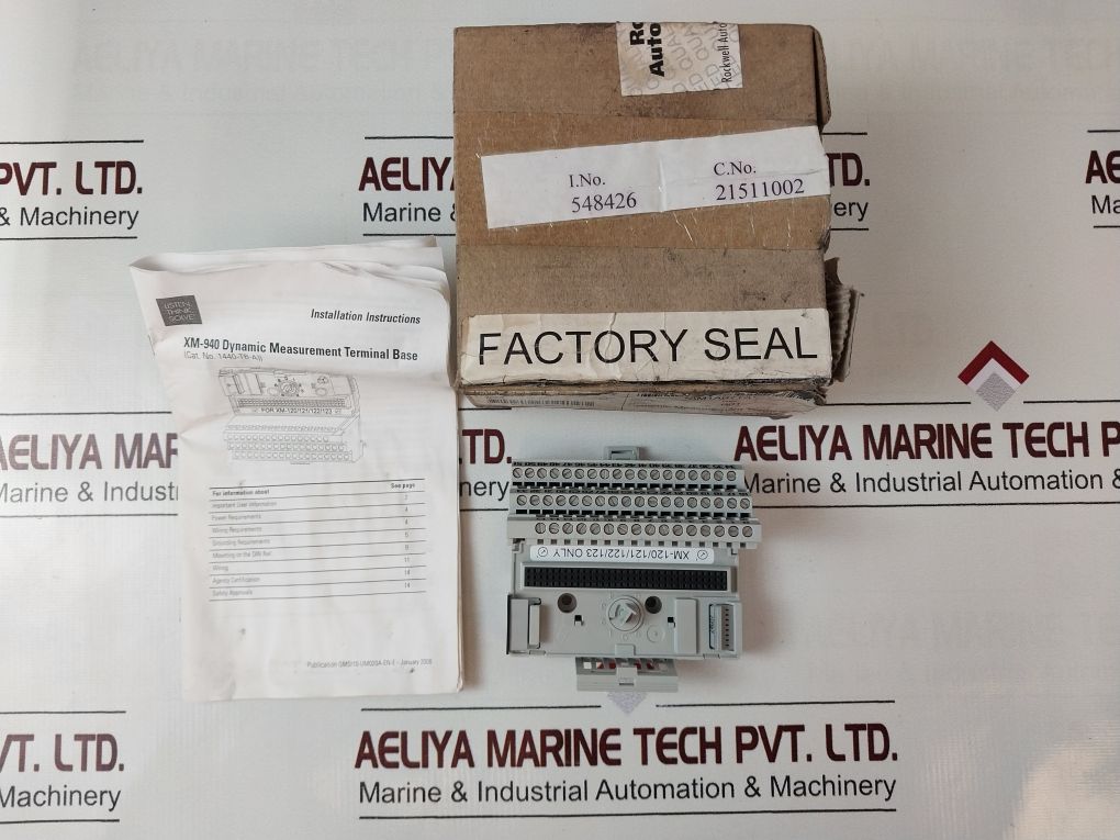 Allen-bradley Xm-940 Dynamic Measurement Terminal Base 1440-tb-a Serie ...